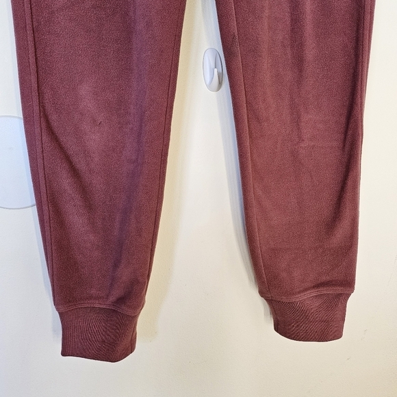 VGUC Athleta Balance Microfleece Jogger Pants Mauve Pink Small - Picture 5 of 14